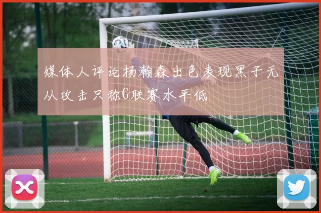 媒体人评论杨瀚森出色表现黑子无从攻击只称G联赛水平低